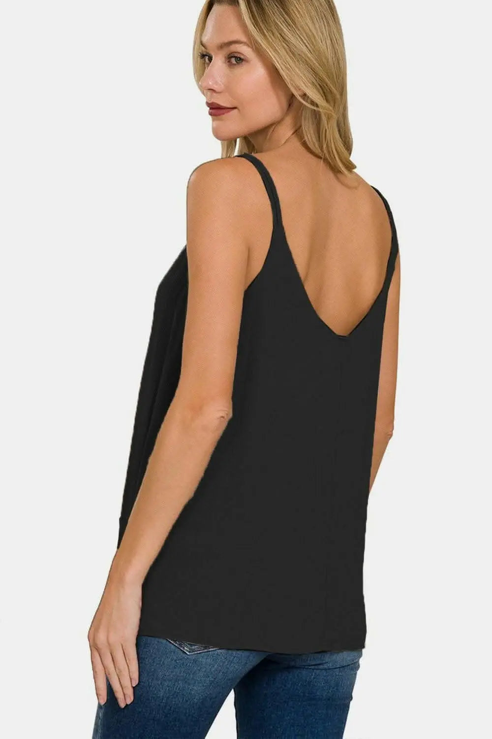 Elevate Your Style with the Zenana V-Neck Woven Cami - Love Salve